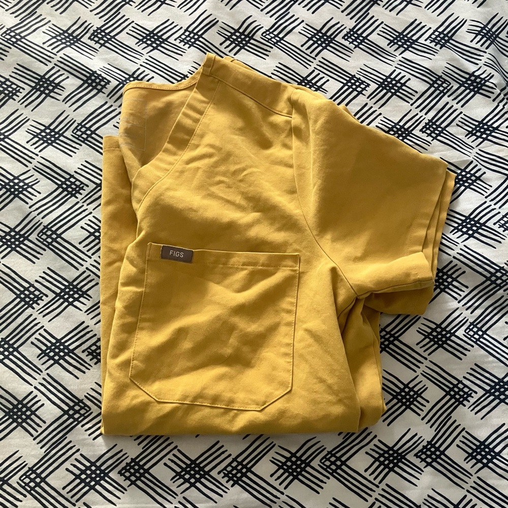 Figs Gold Catarina Top S